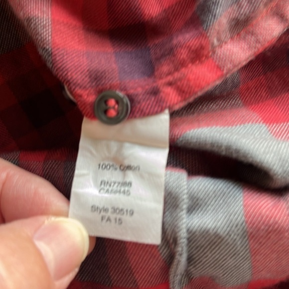 J.Crew Plaid Button-down Shirt Long Buttoned Sleeves Size Small Gray and Red - Picture 10 of 13
